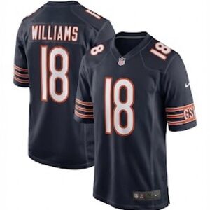Men's Chicago Bears #18Caleb Williams
Nike Navy Player Game Jersey